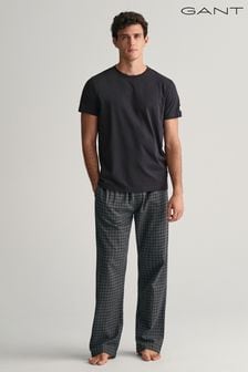 Caja de regalo con pantalones y camiseta de pijama de franela en gris de GANT (Q72297) | 127 €