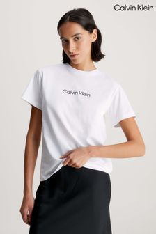 Calvin Klein White Hero Logo T-Shirt (Q72480) | €71