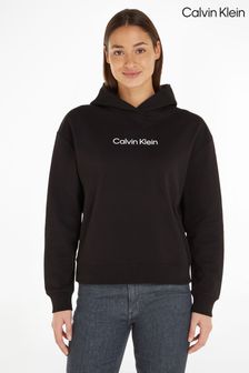 Calvin Klein Black Hero Logo Hoodie (Q72486) | OMR62