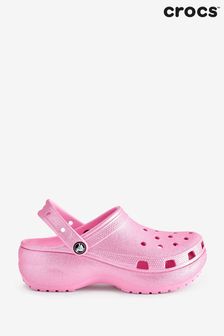 粉色 - Crocs經典厚底閃光洞洞鞋 (Q72583) | NT$2,800