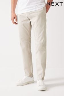 Light Stone Slim Fit Premium Laundered Stretch Chinos Trousers (Q72585) | €27