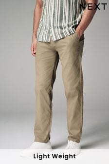Stone Straight Lightweight Stretch Chino Trousers (Q72589) | SGD 44