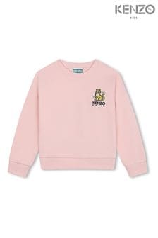 KENZO KIDS Pink Tiger Logo Back Print Sweater (Q72608) | ￥18,500