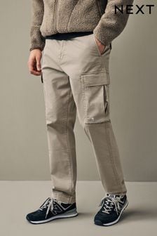 Light Stone Regular Fit Cargo Trousers (Q72643) | $47