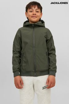 Зеленый - Мягкая куртка с капюшоном Jack & Jones ракушками (Q72686) | €48