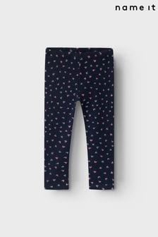 Name It Blue Fleece Lined Cosy Printed Leggings (Q72688) | €17