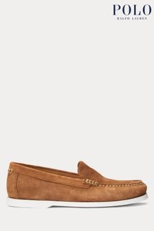 Tan Brown - Polo Ralph Lauren Merton Boat Loafer (Q72782) | kr3 020