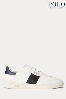 Белый - Кожаные замшевые кроссовки Polo Ralph Lauren Heritage Aera (Q72800) | €172