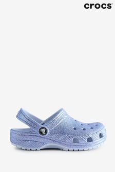 Crocs Kids Violet Purple	Classic Glitter Clogs (Q72828) | KRW85,400