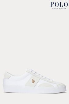 Polo Ralph Lauren Sayer Canvas & Suede Trainers (Q72841) | 567 LEI