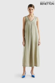 Benetton Linen Maxi Dress (Q72856) | Kč3,175
