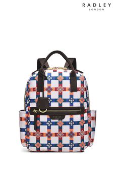 Radley London Finsbury Park Patchwork Medium Zip Top White Backpack (Q73056) | OMR77