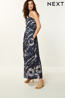 Azul marino - Bandeau Midi Summer Dress (Q73175) | 56 €