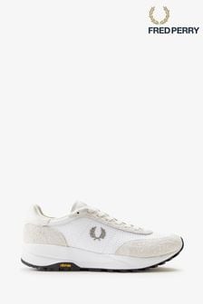 Fred Perry White Mesh Runner Trainers