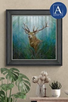 Artko Grey Red Deer Stag by Chris Sharp Framed Art (Q73648) | €129