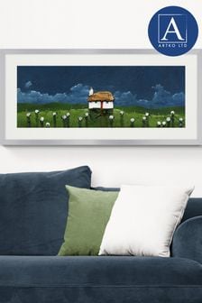 Artko Silver Cloudy Gathering by Geoff Beckett Framed Art (Q73657) | €198