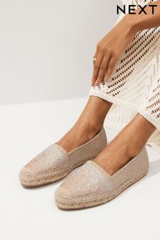 Rose Gold Forever Comfort® Flat Espadrilles Shoes (Q73796) | AED120