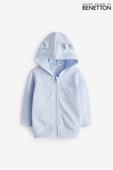 Benetton Boys Baby Blue Hoodie Jacket (Q73983) | €27