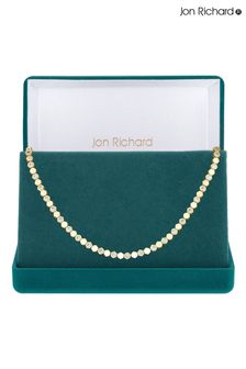 Золотой - Теннисное ожерелье с фианитами Jon Richard (Q74064) | €93