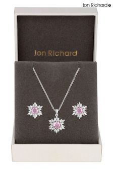 Jon Richard Silver Cubic Zirconia Set - Gift Boxed (Q74072) | $51