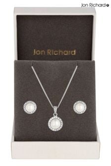 Jon Richard Silver Pearl Set - Gift Boxed (Q74075) | $51