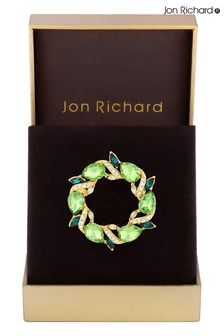 Jon Richard Wreath Brooch - Gift Boxed