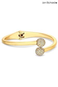Jon Richard Gold Crystal Ball Bangle Bracelet (Q74093) | AED139