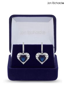 Jon Richard Silver Cubic Zirconia Heart Earrings - Gift Boxed (Q74101) | 54 €