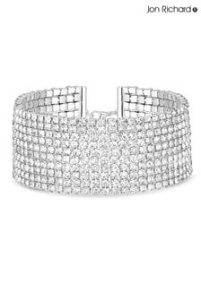 Jon Richard Silver Tone Crystal Multi Strand Diamante Bracelet (Q74102) | €39