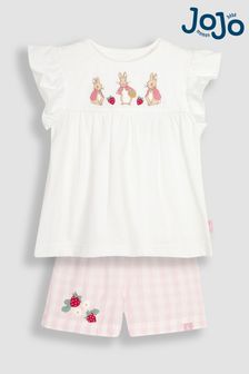 JoJo Maman Bébé Pink Peter Rabbit Pyjamas (Q74166) | SGD 45