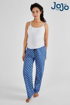 JoJo Maman Bébé Blue Batik Print Maternity & Nursing Pyjamas Set (Q74174) | €45