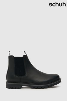 أسود - Schuh Dawson Leather Chelsea Boots (Q74215) | 446 ر.س