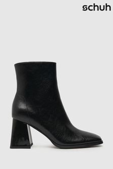 Schuh Billie Block Heel Black Boots (Q74254) | AED250