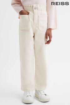 Светло-бежевый - Reiss джинсы с завышенной талией и эластичным поясом Reiss Elodie (Q74809) | €76
