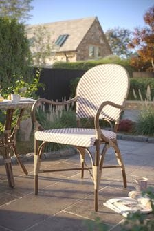 Laura Ashley Natural Riviera French Bistro Hand Woven Garden Dining Chair (Q74844) | 452 €