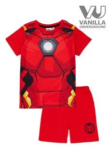 Vanilla Underground Boys Marvel Iron Man Short 100% Cotton Pyjamas (Q75057) | ‏102 ر.س.‏