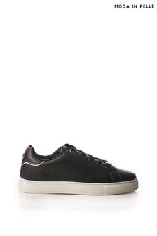 Moda in Pelle Acantha Slab Sole Lace Up Trainers With Star Perforation (Q75216) | €61