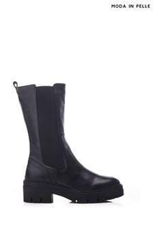 Črna - Moda In Pelle čevlji kožne barve z novim vzorcem  Giellen (Q75297) | €181