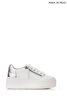 Moda in Pelle Amaritza Slab Sole Lace up Trainers with Zip (Q75333) | €124
