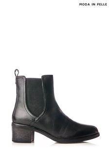 Moda in Pelle Natele Block Heel Chelsea Boots (Q75443) | AED605