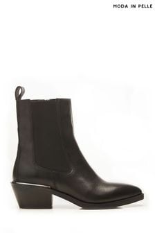 Moda in Pelle Kaela Pointed Block Heel Chelsea Boots (Q75477) | OMR72