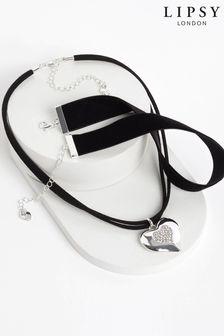 Lipsy Jewellery Silver Tone Heart Stretch Bracelet (Q75613) | €13