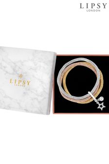 Lipsy Jewellery White Mesh Celestial 3 Pack Bracelets - Gift Boxed (Q75632) | LEI 149