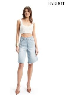 Bardot Blue Bardot Blue Forte Long Denim Shorts (Q75646) | CA$311