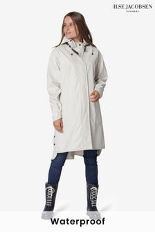 לבן - Ilse Jacobsen Waterproof Loose Fit A Shape Raincoat (Q75709) | ‏759 ‏₪