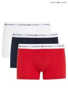 Tommy Hilfiger Blue Signature Cotton Essential Trunks 3 Pack (Q76766) | $67