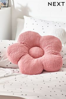 Pink Textured Daisy Cushion (Q76773) | SGD 30