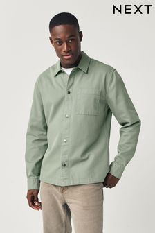 Vert - Veste-chemise en sergé (Q76804) | €39