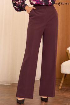 Women s Suit Trousers Red Formal Plain Clothing Next Luxembourg