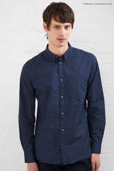 French Connection Blue Spot Design Long Sleeve Shirt (Q76973) | ₪ 176